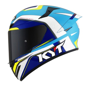 [YSTT0004-XS] CASCO INTEGRAL KYT TT COURSE GRAND PRIX (Blanco/Azul, XS)