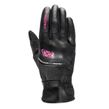 [300212009-1073-XS] GUANTES DE MOTO IXON RS SHINE 2 PARA VERANO (Negro/Fucsia, XS)