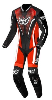 [Berik-RSF-TECH-PRO-perf-1PC-Moto-Leather-Suit-0036] BERIK RSF-TECH PRO motorcycle suit (2023) (Black/White/Red, 48)