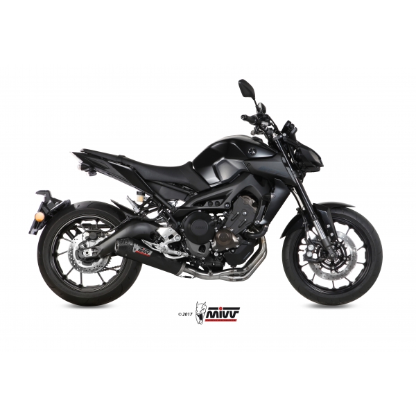 Escape completo MIVV 3x1 Oval carbono con tapa carbono para Yamaha MT-09 / FZ-09 (2013-20)