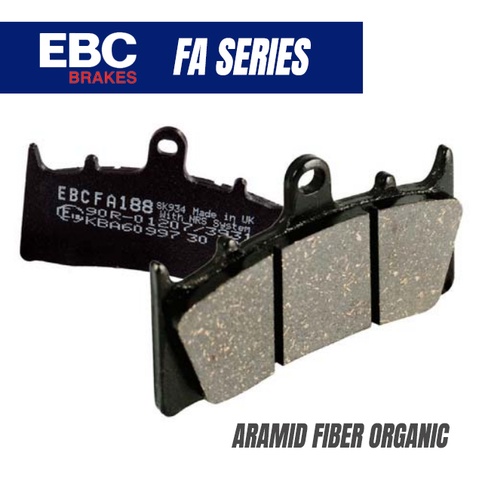 Pastillas de freno EBC delanteras orgánicas FA065