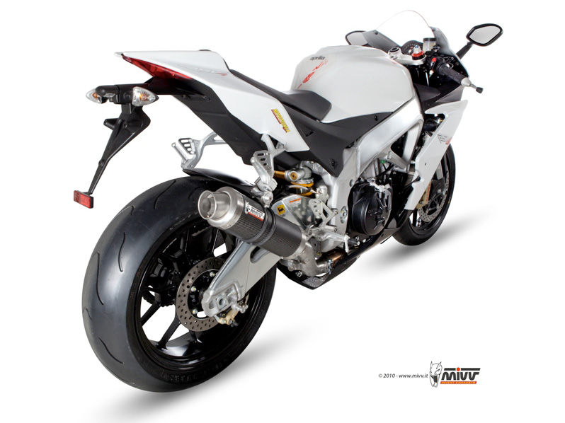 Mivv Slip-On GP carbon Aprilia RSV4 2009-16 / Tuono V4 2010-16