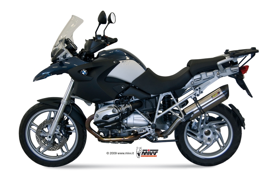 Mivv Slip-On Suono St. Steel con tapa carbono BMW R 1200 GS / Adventure 2008-09