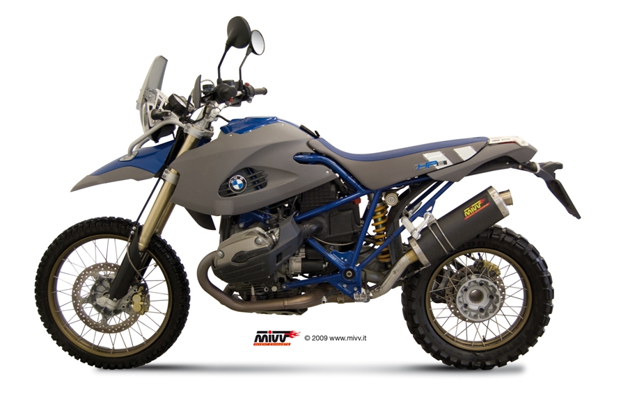 Mivv Slip-On Oval carbono BMW HP2 Enduro 2005-09