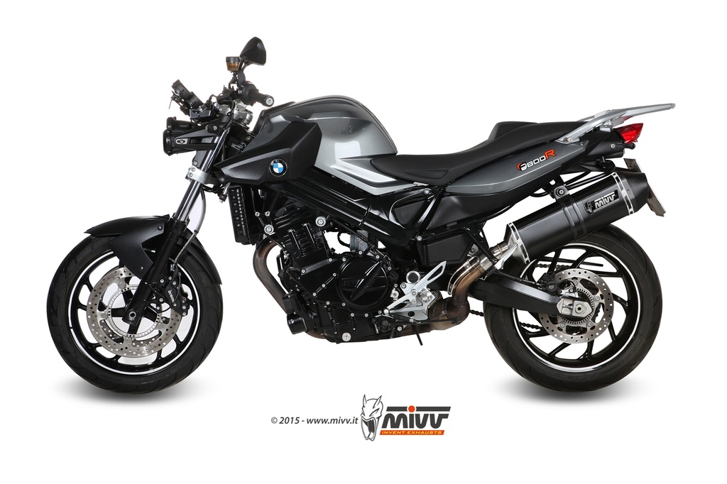 Mivv Slip-On Speed edge black BMW F 800 R / GT 2009-20