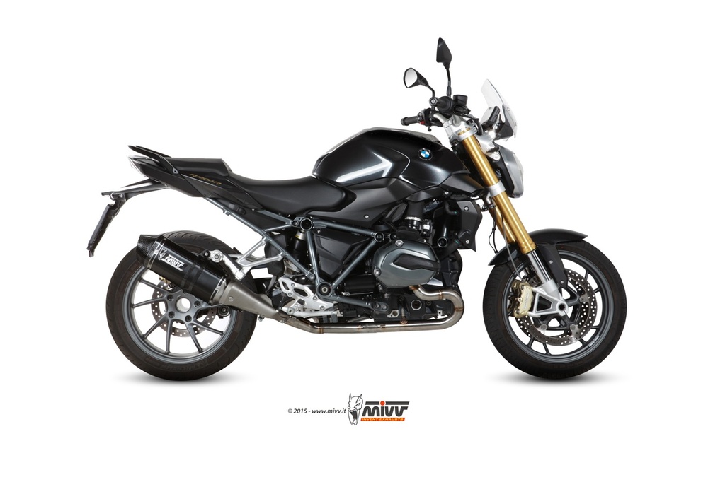 Mivv Slip-On Speed edge black BMW R 1200 R / RS 2015-18