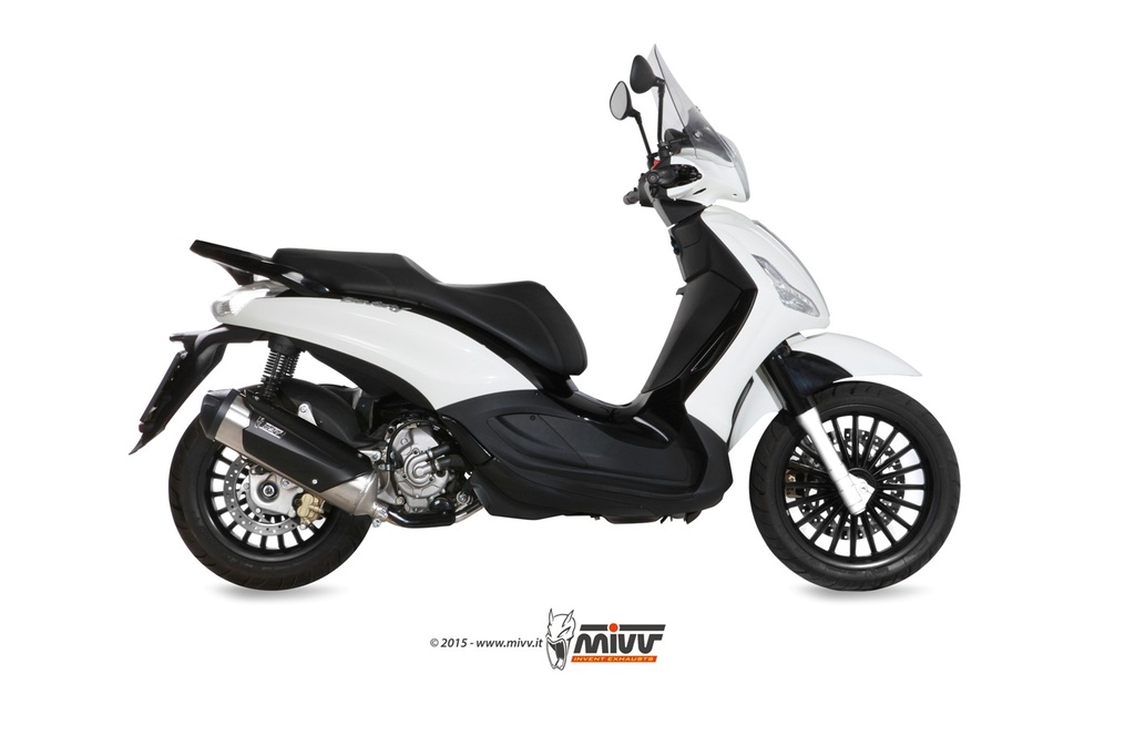 Mivv Full system 1x1 Urban St. Steel Piaggio Beverly 125 2014-16