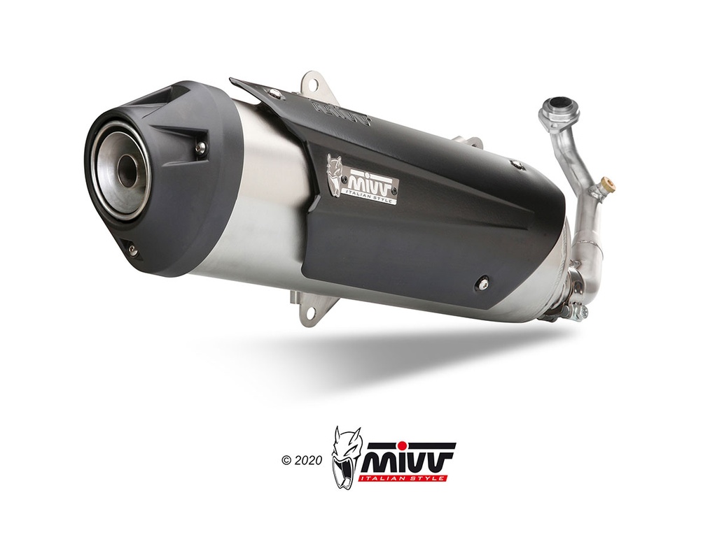 Mivv Full system 1x1 Urban St. Steel Yamaha X-CITY 250 07-16 / X-MAX 250 06-16 / Versity 300 03-05