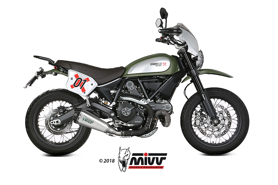 Mivv Slip-On Delta Race St. Steel Ducati Scrambler 800 2015-20