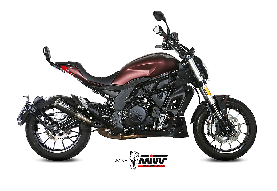 Mivv Slip-On Mk3 carbono Benelli 502C 2019-24