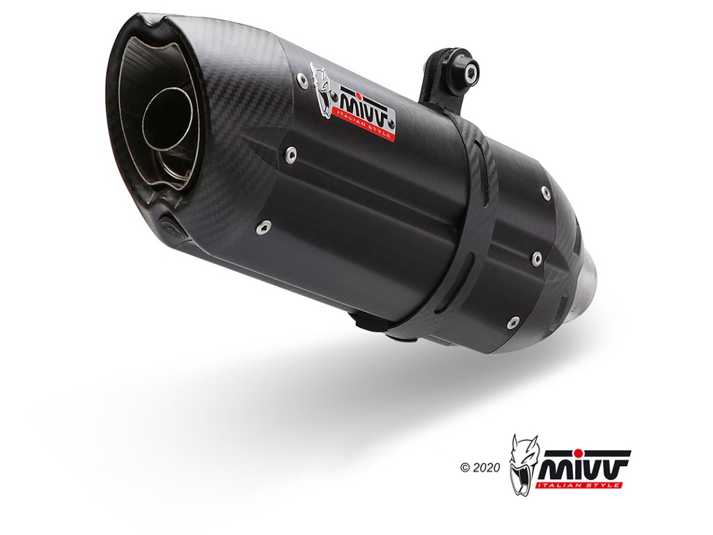 Mivv Slip-On Suono black con tapa carbono Honda CBR 600 F 2011-13 / Hornet 600 2007-13