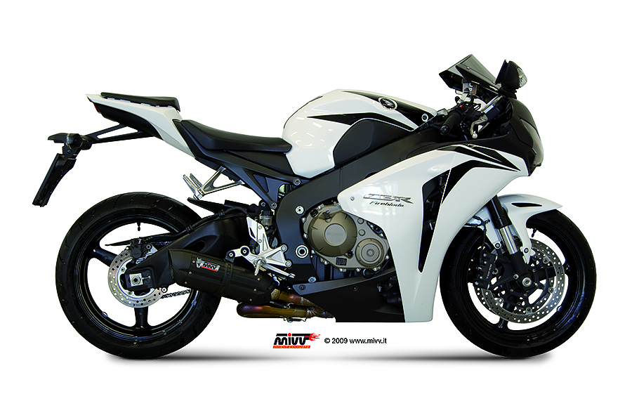 Mivv Slip-On Suono black con tapa carbono Honda CBR 1000 RR 2008-13