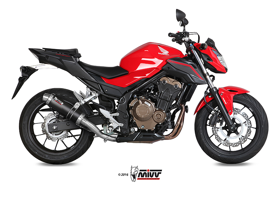 Mivv Slip-On GP titan Honda CB 500 F 2016-18