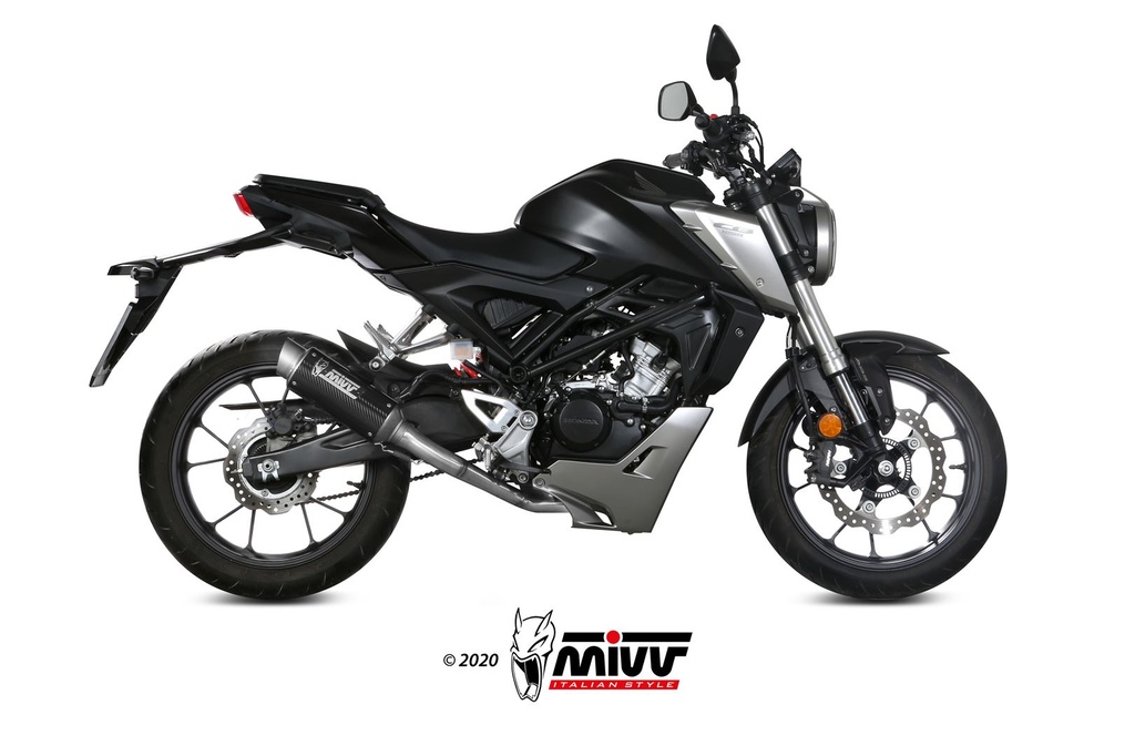 Mivv Full system 1x1 GP Pro carbono Honda CB 125 R 2018-20