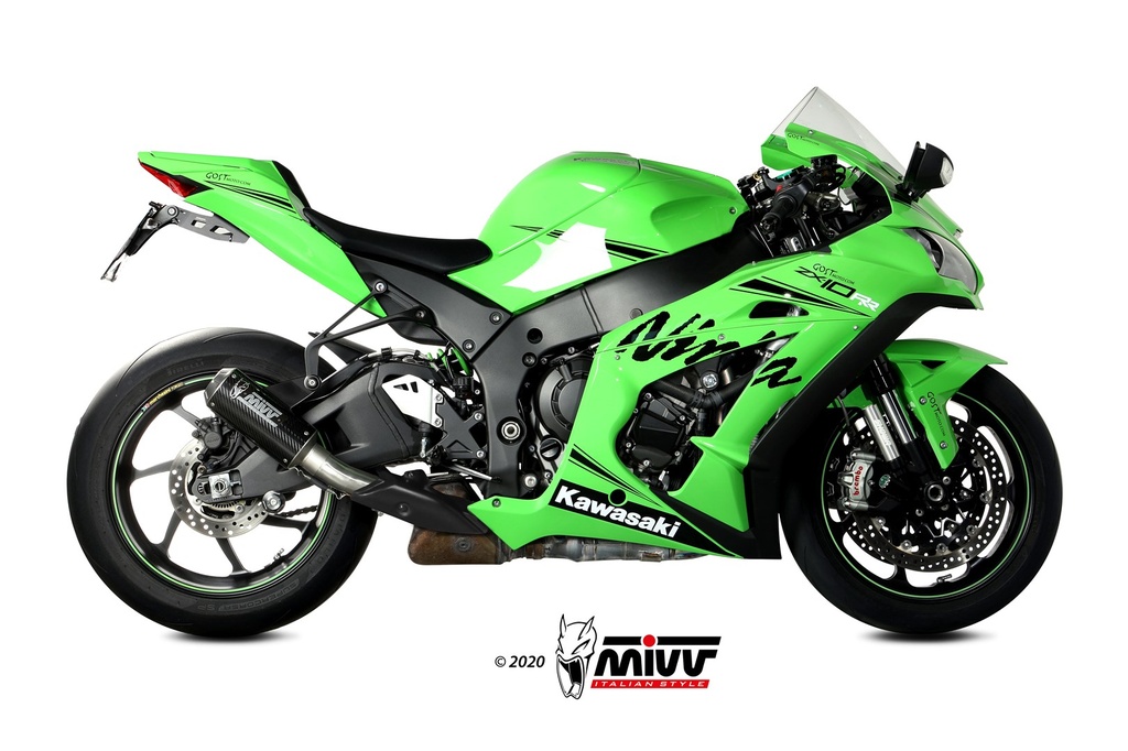 Mivv Slip-On Mk3 carbono Kawasaki ZX-10 R / RR / SE 2016-24