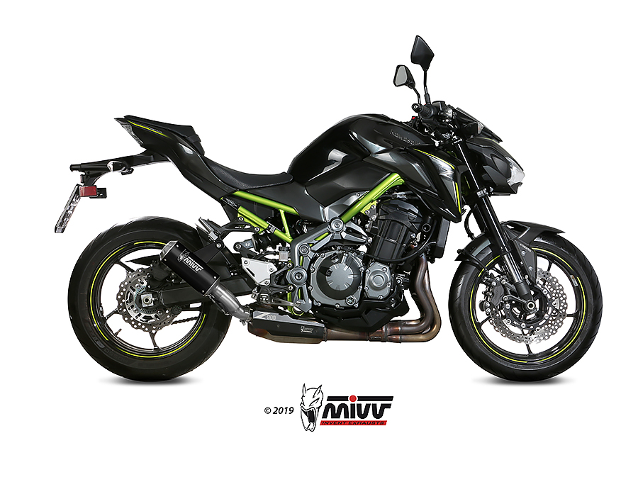 Mivv Slip-On Mk3 black Kawasaki Z900 2017-19