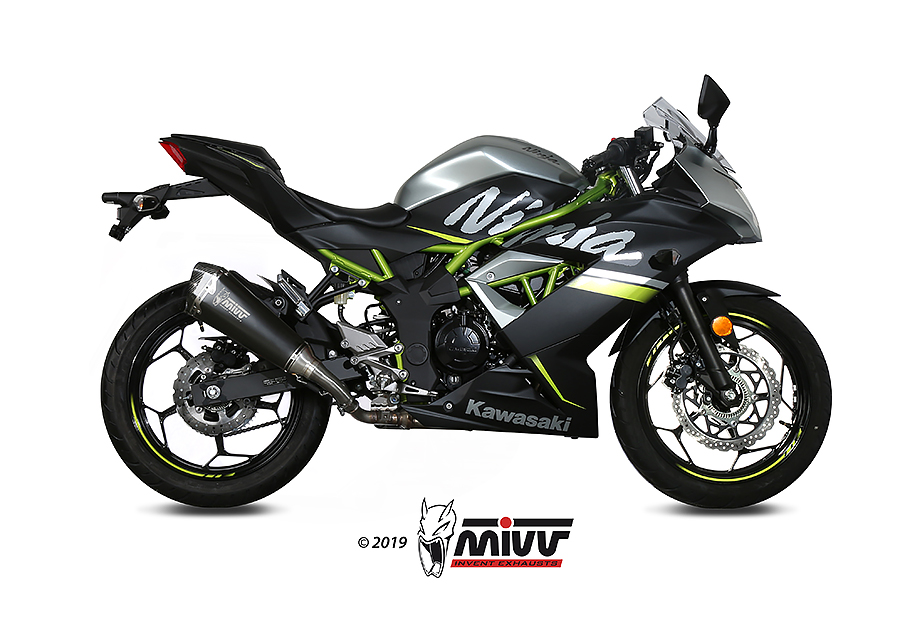 Mivv Slip-On Delta Race black Kawasaki Ninja 125 / Z125 2019-24