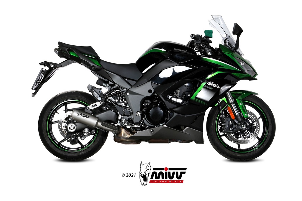 Mivv Slip-On Mk3 St. Steel Kawasaki Ninja 1000 SX / Tourer 2020-24