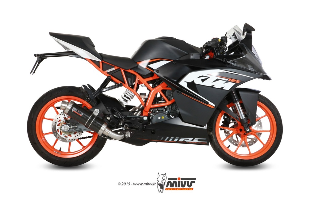 Mivv Full system 1x1 GP carbon KTM RC 125 2014-16