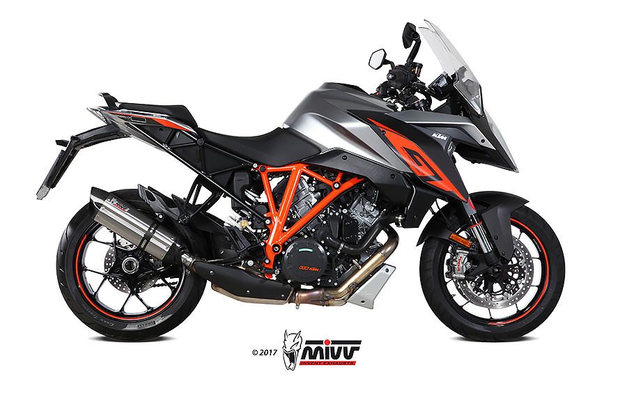 Mivv Slip-On Suono St. Steel con tapa carbono KTM 1290 Superduke GT 2016-24