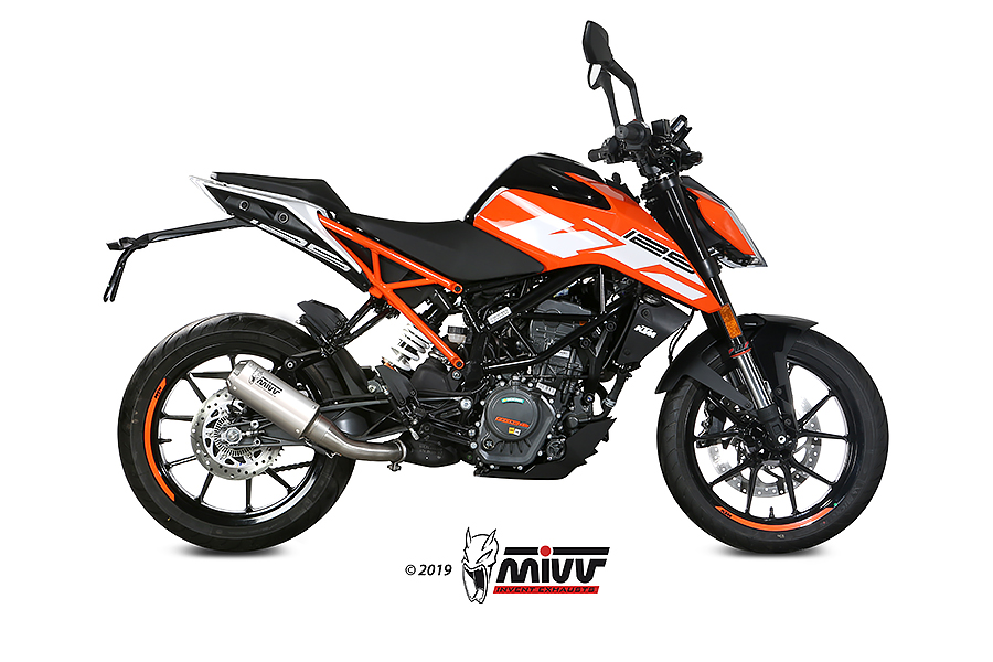 Mivv Slip-On Mk3 St. Steel KTM 125/390 Duke / RC 125/390 2017-20