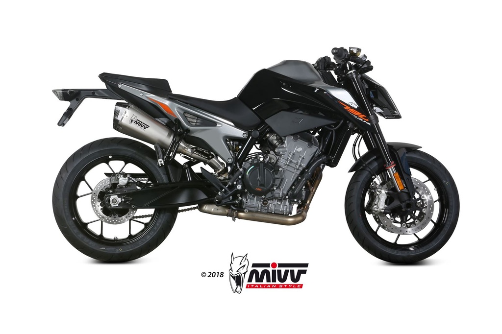 Mivv Slip-On Delta Race St. Steel KTM 790 Duke 2018-20 / 890 Duke 2020-23