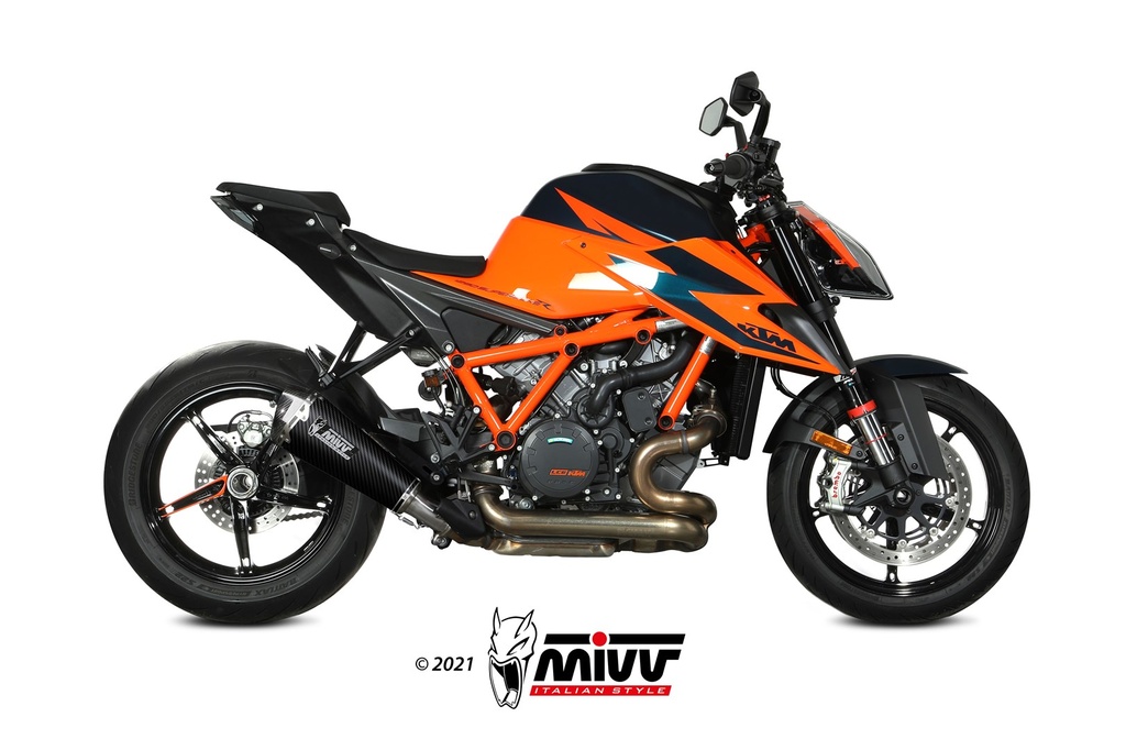 Mivv Slip-On Delta Race carbono KTM 1290 Superduke 2020-23