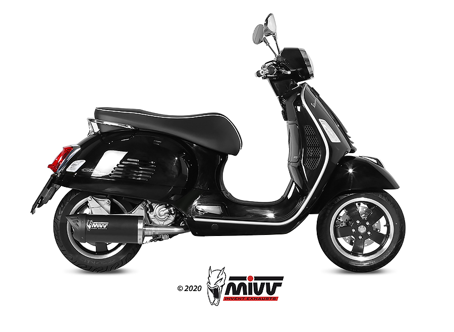 Mivv Slip-On Mover black Piaggio Vespa GTS 300 2008-20