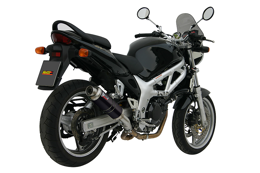 Mivv Slip-On GP black Suzuki SV 650 1999-02