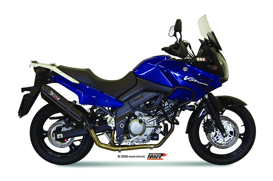 Mivv Full system 2x1 Suono black con tapa carbono Suzuki DL V-Strom 650 2004-06