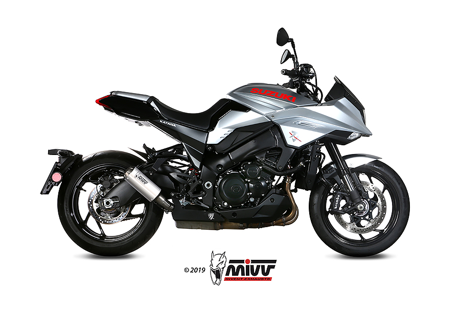 Mivv Slip-On Mk3 St. Steel Suzuki GSX-S 1000 Katana 2019-24