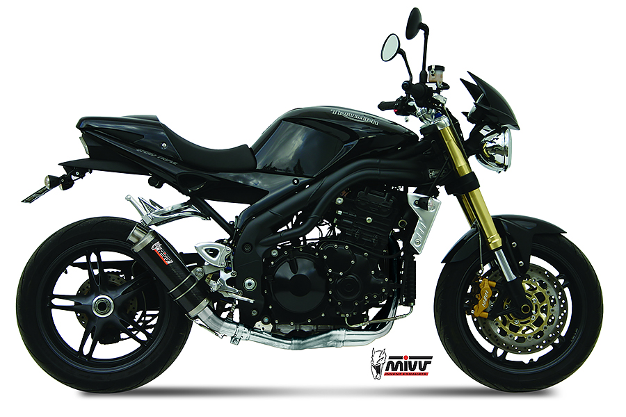 Mivv Slip-On GP carbon Triumph Speed Triple 2005-06