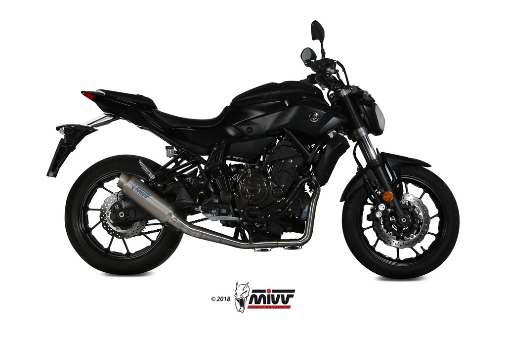 Mivv Full system 2x1 GP Pro titan Yamaha MT-07 / FZ-07 2014-20