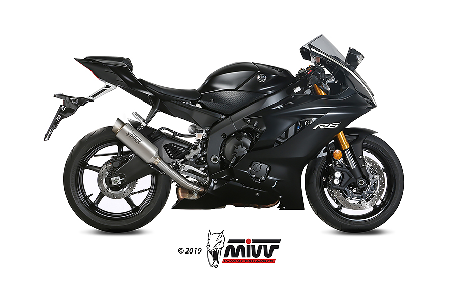 Mivv Slip-On GP Pro titan Yamaha YZF 600 R6 2017-23