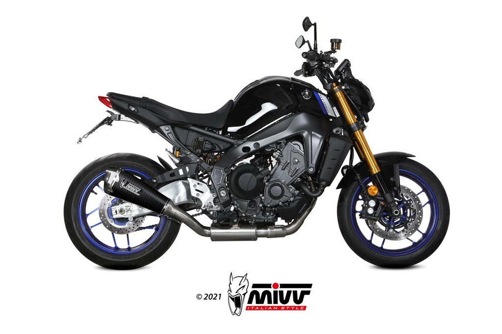 Mivv Full system 3x1 Delta Race carbono Yamaha MT-09 / SP / FZ-09 2021-23