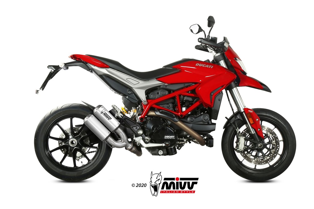 Mivv 2 Slip-On Mk3 St. Steel Ducati Hypermotard 939 2016-18