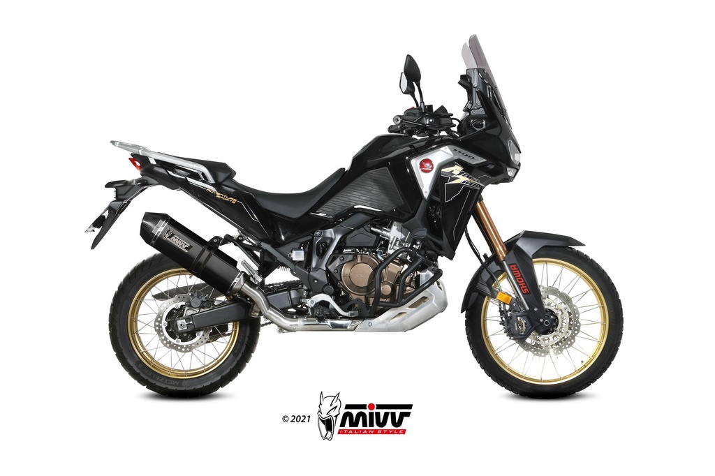 Mivv Slip-On Speed edge black Honda CRF 1100 L Africa Twin 2020-24