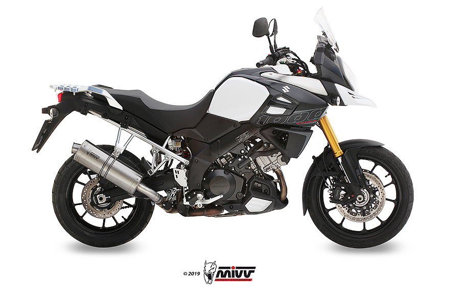 Mivv Slip-On Oval St. Steel Suzuki DL V-Strom 1000 / XT 2014-20 / V-Strom 1050 / XT 2020-24