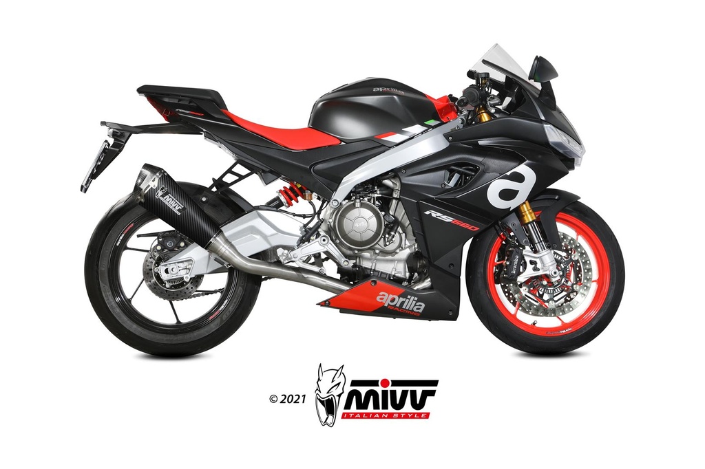 Mivv Full system 2x1 Delta Race carbono Aprilia RS 660 2020-24 / Tuono 660 2021-23