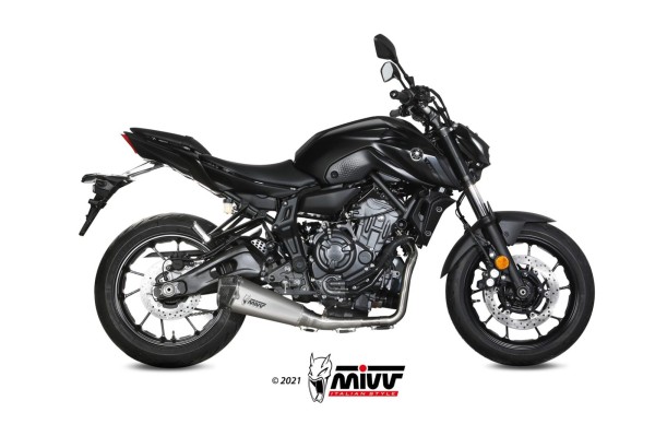 Mivv Full system 2x1 Delta Race St. Steel Yamaha MT-07 / FZ-07 2021-24