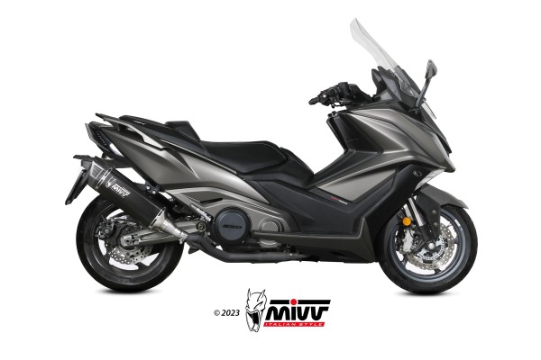 Mivv Slip-On SR-1 black titanium Kymco AK550 2021-24