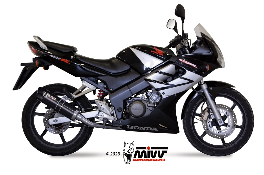 Mivv Full system 1x1 GP black con tapa carbono Honda CBR 125 R 2004-10