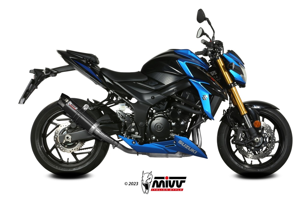 Mivv Slip-On GP carbon con tapa carbono Suzuki GSX-S 750 2017-20