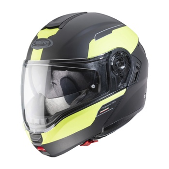 [C0GC00A7-XL] CASCO ABATIBLE CABERG LEVO PROSPECT (Negro (Mate)/Amarillo Fluor, XL)