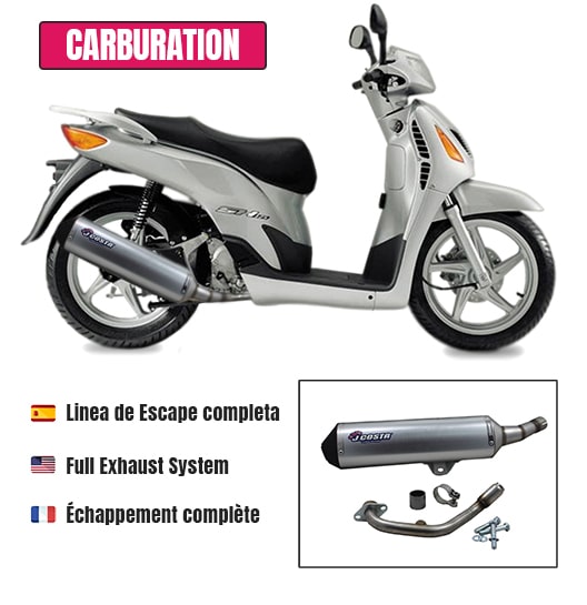 Exhaust Urban for Honda SH/PS/@ 125-150cc