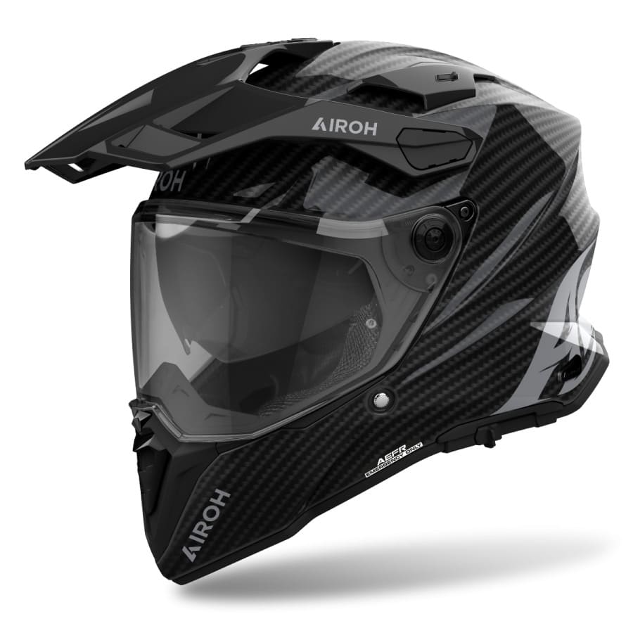 [AI54A13111CAC] CASCO INTEGRAL AIROH COMMANDER 2 FULL CARBON GLOSS