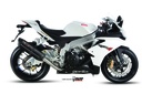 Mivv Slip-On Suono black con tapa carbono Aprilia RSV4 2009-16 / Tuono V4 2010-16