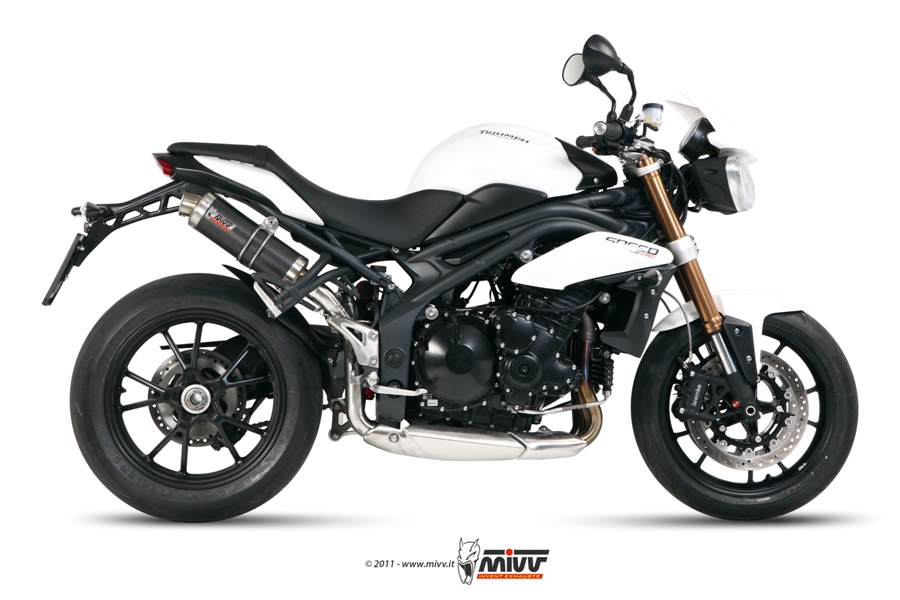 [AT.012.L2S] Mivv 2 Slip-On GP carbon Triumph Speed Triple 2011-15