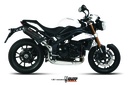 Mivv 2 Slip-On Suono black con tapa carbono Triumph Speed Triple 2011-15