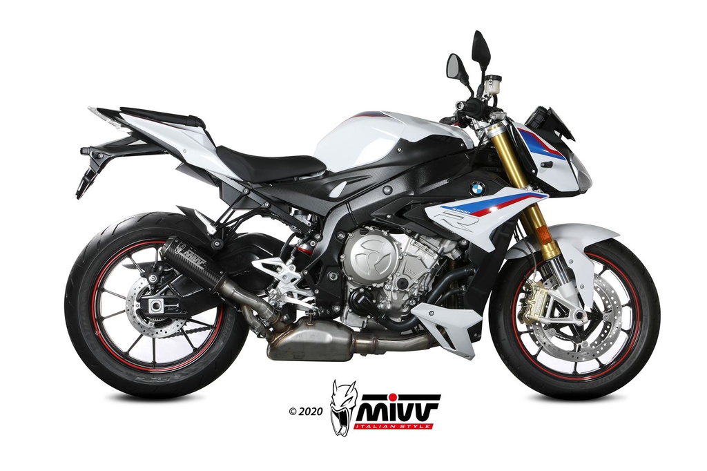 [B.030.LM3C] Mivv Slip-On Mk3 carbono BMW S 1000 R 2017-20